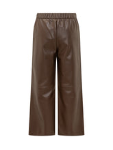 Max Mara Studio Pantaloni Culotte in Pelle Marrone - Abbigliamento Donna | Lidia Shopping
