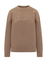 Max Mara Felpa Logo in Cotone Marrone - Abbigliamento Donna | Lidia Shopping