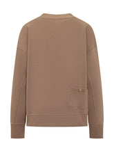 Max Mara Felpa Logo in Cotone Marrone - Abbigliamento Donna | Lidia Shopping