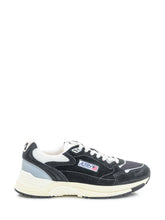 Autry Hyperway Low Black Leather and Mesh Sneakers - Autry | Lidia Shopping