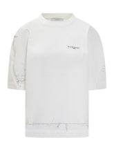 Givenchy T-shirt Bianca con Logo Ricamato - Abbigliamento Donna | Lidia Shopping