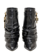 Givenchy Black Leather Ankle Boots with Gold Padlock - Collezione Happy Birthday | Lidia Shopping