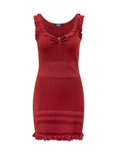 Ribbed Knit Mini Dress with Ruffles VERSACE - Collezione Happy Birthday | Lidia Shopping