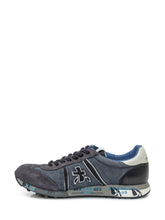 Premiata Sneakers Lander in Camoscio e Tessuto Blu - Collezione Happy Birthday | Lidia Shopping