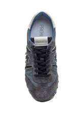 Premiata Sneakers Lander in Camoscio e Tessuto Blu - Collezione Happy Birthday | Lidia Shopping