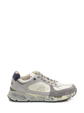 Premiata Sneakers in White and Grey Leather and Suede - Collezione Happy Birthday | Lidia Shopping