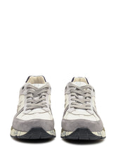 Premiata Sneakers in White and Grey Leather and Suede - Collezione Happy Birthday | Lidia Shopping