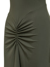 Abito Victoria Beckham verde con arricciatura - Abbigliamento Donna | Lidia Shopping