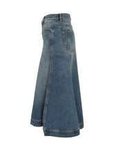 Victoria Beckham Flared Denim Skirt - Collezione Happy Birthday | Lidia Shopping
