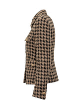 Tagliatore Houndstooth Double-Breasted Jacket with Gold Buttons - Collezione Happy Birthday | Lidia Shopping