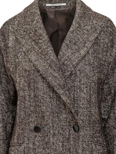 Tagliatore Brown Tweed Double-Breasted Coat - Collezione Happy Birthday | Lidia Shopping