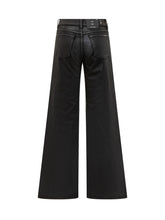 Jeans Neri a Gamba Ampia 7 For All Mankind - 7 For All Mankind | Lidia Shopping