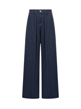 7 For All Mankind Jeans a Gamba Larga in Denim - 7 For All Mankind | Lidia Shopping