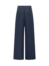 7 For All Mankind Jeans a Gamba Larga in Denim - 7 For All Mankind | Lidia Shopping