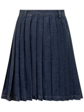 Gonna a Pieghe in Denim 7 For All Mankind - 7 For All Mankind | Lidia Shopping