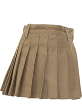 Dondup Minigonna Pieghevole in Cotone Beige - 7 For All Mankind | Lidia Shopping
