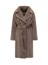 Seventy 19.70 Cappotto Doppiopetto in Eco Pelliccia Taupe - Abbigliamento Donna | Lidia Shopping