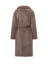Seventy 19.70 Cappotto Doppiopetto in Eco Pelliccia Taupe - Abbigliamento Donna | Lidia Shopping