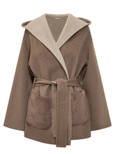 Seventy 19.70 Cappotto Cammello con Cappuccio e Tasche in Pelliccia - Abbigliamento Donna | Lidia Shopping