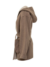Seventy 19.70 Cappotto Cammello con Cappuccio e Tasche in Pelliccia - Abbigliamento Donna | Lidia Shopping