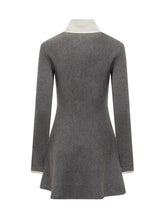 Self-Portrait Short Knit Dress with Contrast Collar - Collezione Happy Birthday | Lidia Shopping