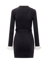 Self-Portrait Navy Knit Mini Dress - Collezione Happy Birthday | Lidia Shopping