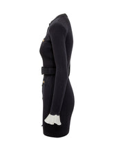 Self-Portrait Navy Knit Mini Dress - Collezione Happy Birthday | Lidia Shopping
