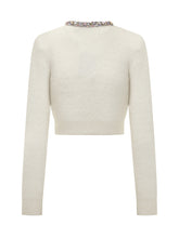Self-Portrait Cardigan Crop Avorio - Abbigliamento Donna | Lidia Shopping