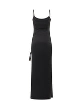 Coperni Abito Lungo Nero con Spalline Sottili - Abbigliamento Donna | Lidia Shopping