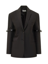 Coperni Blazer Nero con Dettaglio Cinturini - Abbigliamento Donna | Lidia Shopping