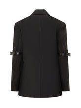 Coperni Blazer Nero con Dettaglio Cinturini - Abbigliamento Donna | Lidia Shopping