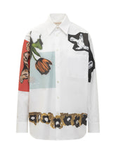 Marni white shirt with artistic print - Collezione Happy Birthday | Lidia Shopping