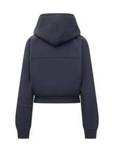 Marni blue cotton cropped hoodie - Collezione Happy Birthday | Lidia Shopping