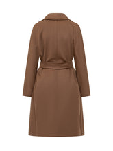 Max Mara Studio Camel Wool Coat with Belt - Collezione Happy Birthday | Lidia Shopping