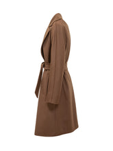 Max Mara Studio Camel Wool Coat with Belt - Collezione Happy Birthday | Lidia Shopping