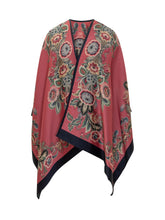 Etro Pink Poncho with Floral Pattern - Collezione Happy Birthday | Lidia Shopping
