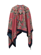 Etro Pink Poncho with Floral Pattern - Collezione Happy Birthday | Lidia Shopping