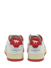 Autry x Maison Kitsuné Sneakers Bianche con Dettagli Rossi - Autry x Maison Kitsuné | Lidia Shopping