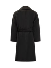 A Paper Kid Black Wool Coat with Belt - A Paper Kid | Lidia Shopping