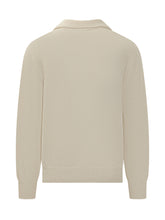 A Paper Kid Beige Wool Polo Sweater with Buttons - A Paper Kid | Lidia Shopping