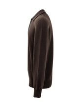 A Paper Kid Brown Wool Polo Sweater with Buttons - A Paper Kid | Lidia Shopping