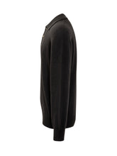 A Paper Kid Black Wool Polo Sweater with Buttons - A Paper Kid | Lidia Shopping