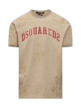 Vintage Logo Dirty Effect T-Shirt by Dsquared2 - Collezione Happy Birthday | Lidia Shopping
