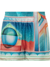 Casablanca Print Silk Shorts - Casablanca | Lidia Shopping