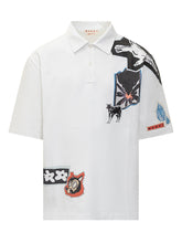 Polo Shirt with Graphic Patches Marni - Collezione Happy Birthday | Lidia Shopping