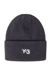 Y-3 Beanie Nero Con Logo Ricamato - Collezione Happy Birthday | Lidia Shopping