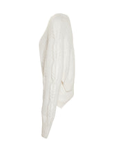 Dondup White Cable-Knit Wool-Blend Sweater - Collezione Happy Birthday | Lidia Shopping