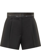 MSGM Shorts Neri con Dettaglio in Vita - Abbigliamento Donna | Lidia Shopping