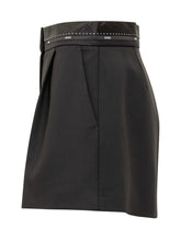 MSGM Shorts Neri con Dettaglio in Vita - Abbigliamento Donna | Lidia Shopping