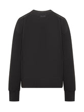 MSGM Felpa Nera con Stampa Follow the Rabbit - Abbigliamento Donna | Lidia Shopping